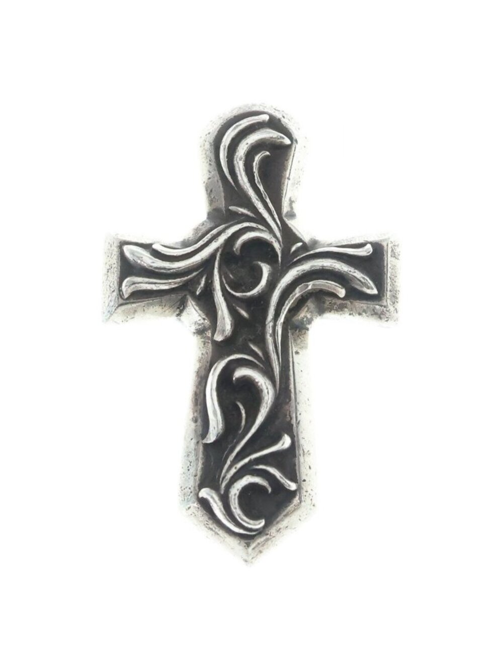 Chrome Hearts Vulcan Cross Small Silver Necklace